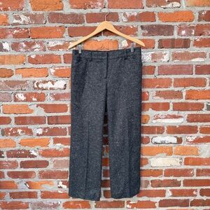 J.Crew Wool Tweed Gray Speckled Straight Leg Dress Pants Women’s Size Small‎